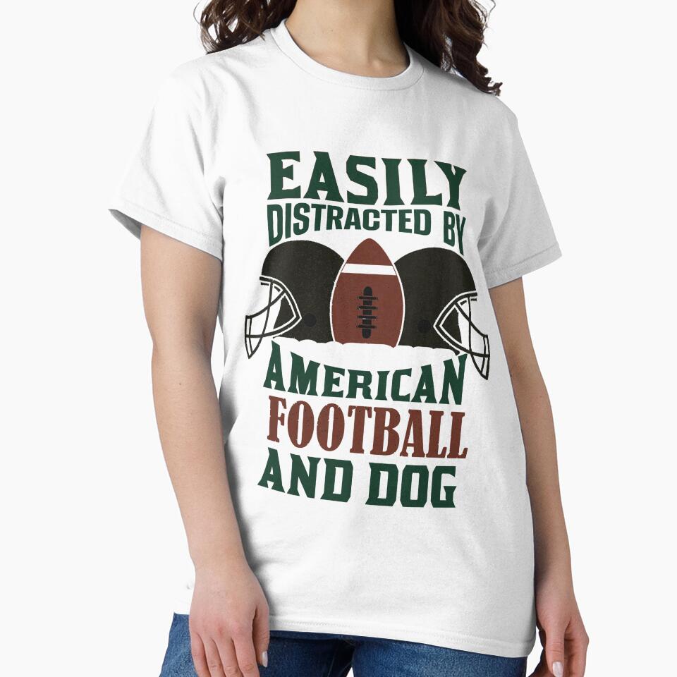 Easily distracted by american football and dog by Oulboujers