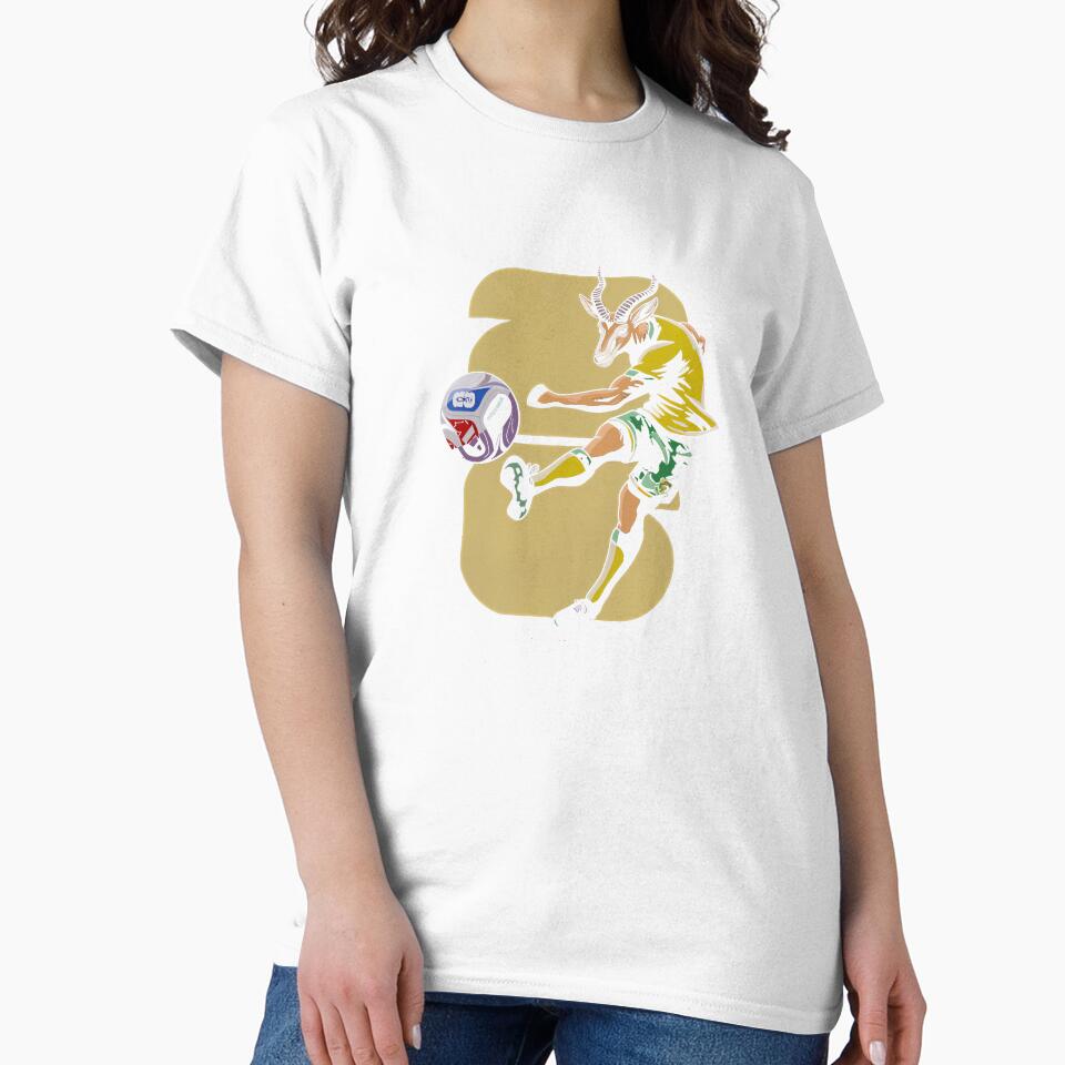 South Africa Springbok Soccer T-Shirt_91176937 by kevincuellar