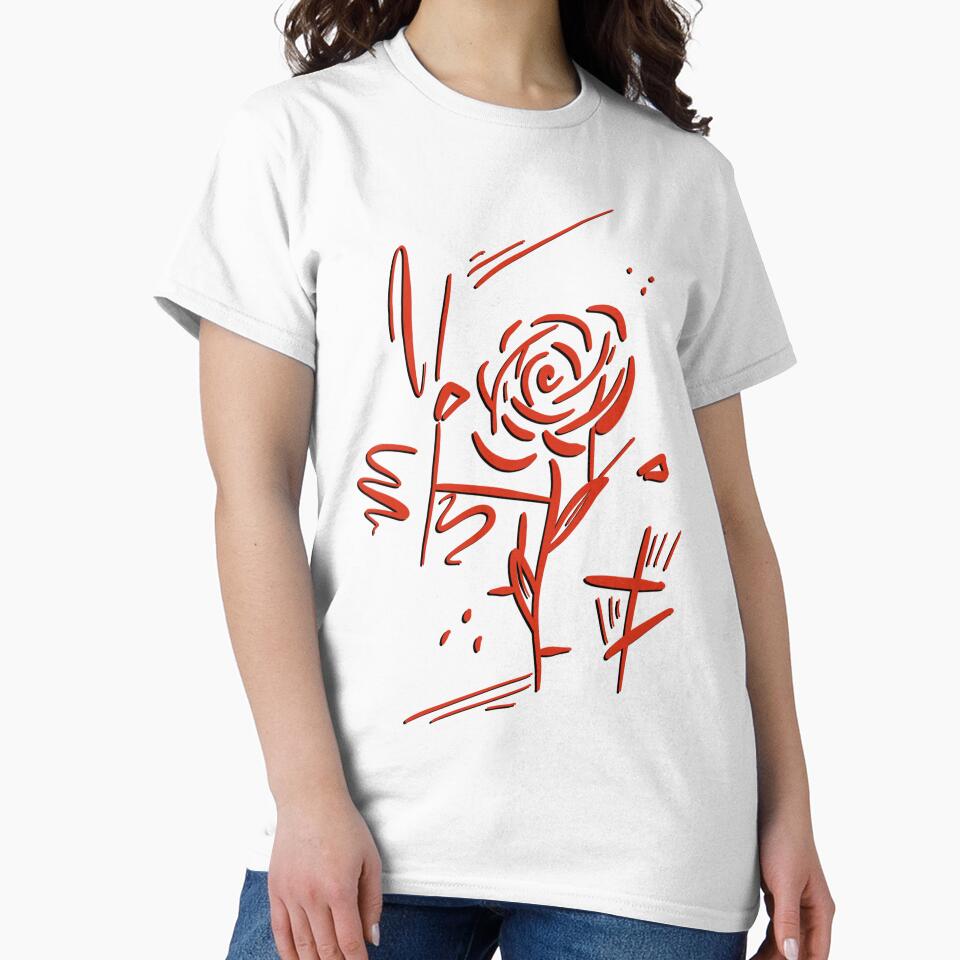 Abstract Grunge Rose Art by Cooper Lynn Designs