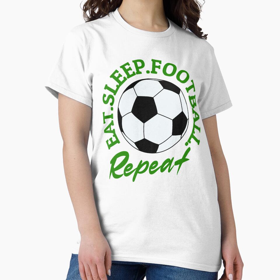 Eat Sleep Football Repeat by ZeptepiTrends