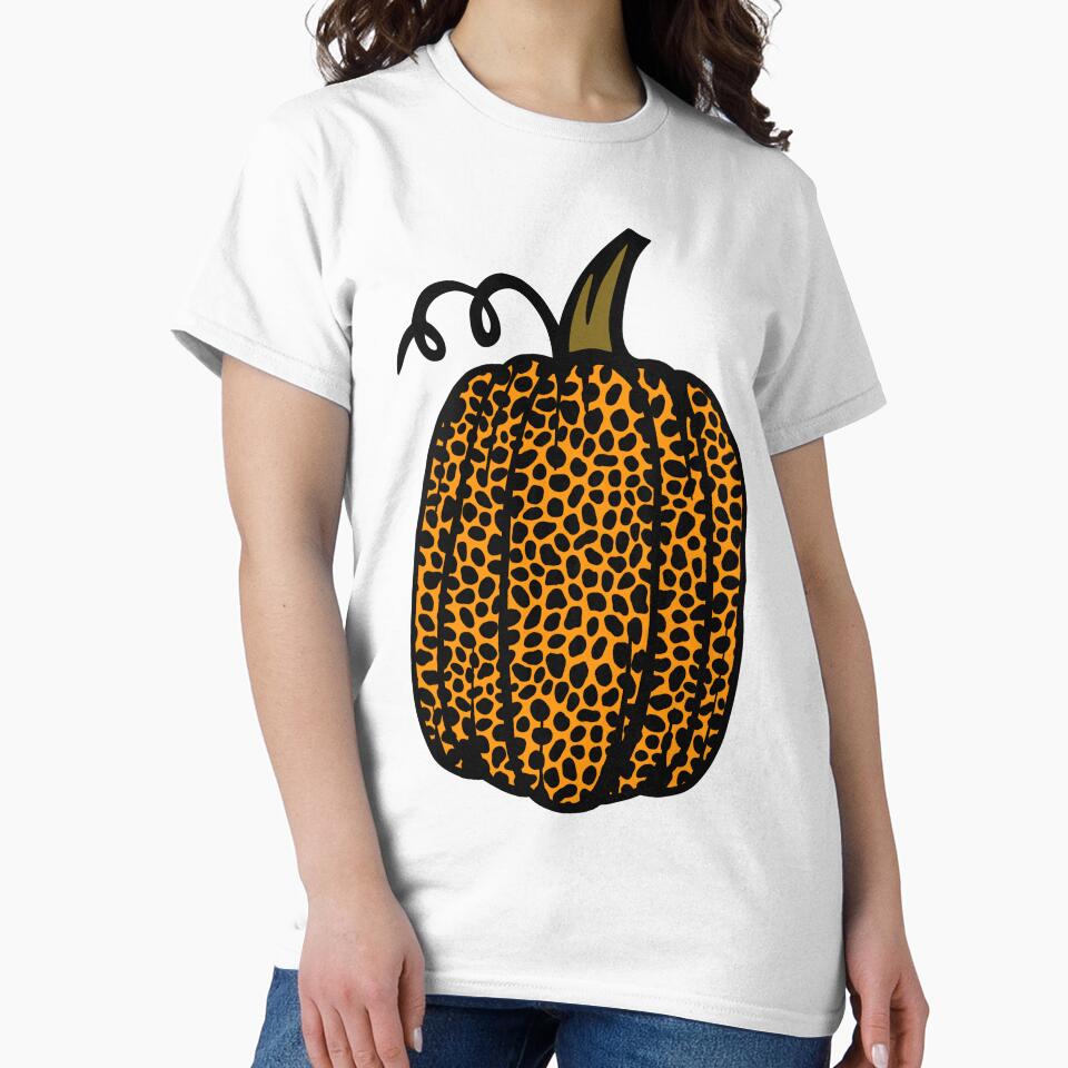 Leopard Print Pumpkin by RunThatApparel