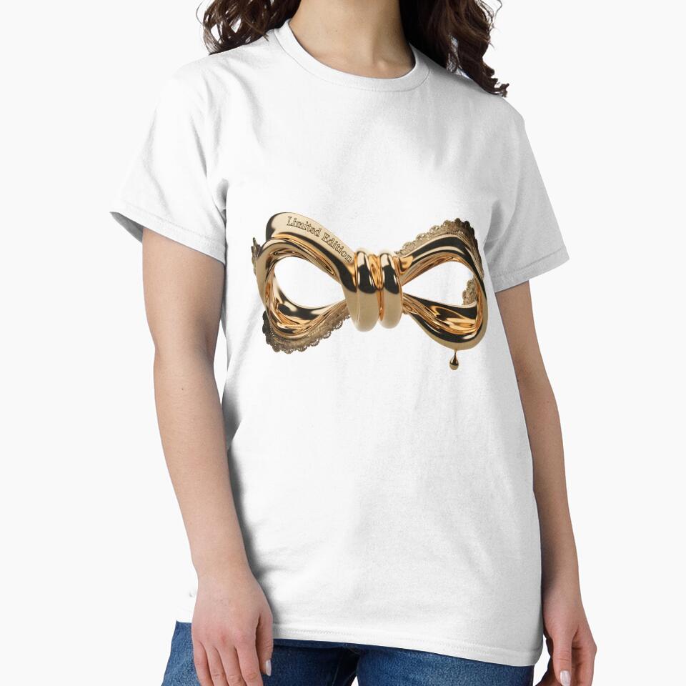 Luxury golden infinity symbol with Limited Edition engraving by Creative88Art