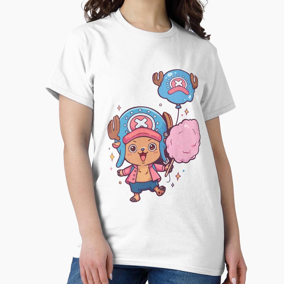 Kawaii character with cotton candy in anime style by Koikts