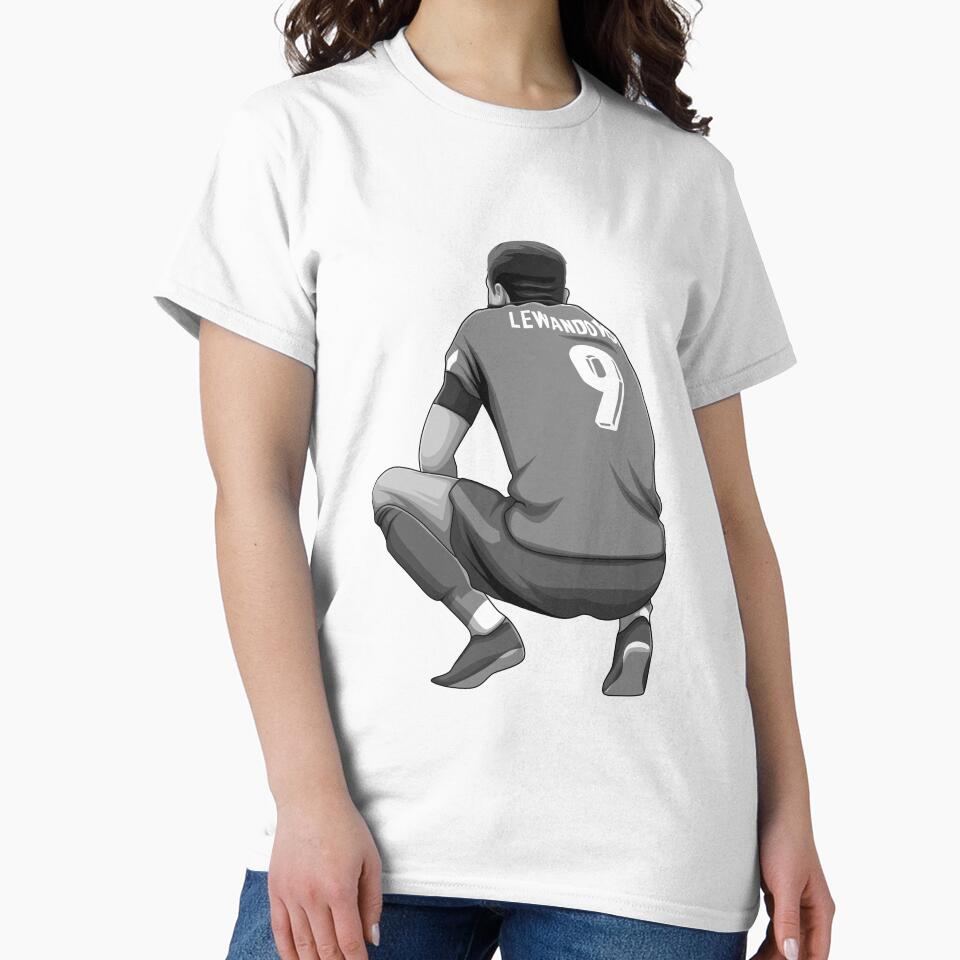 Robert Lewandowski Black and White Version by Aldduardo