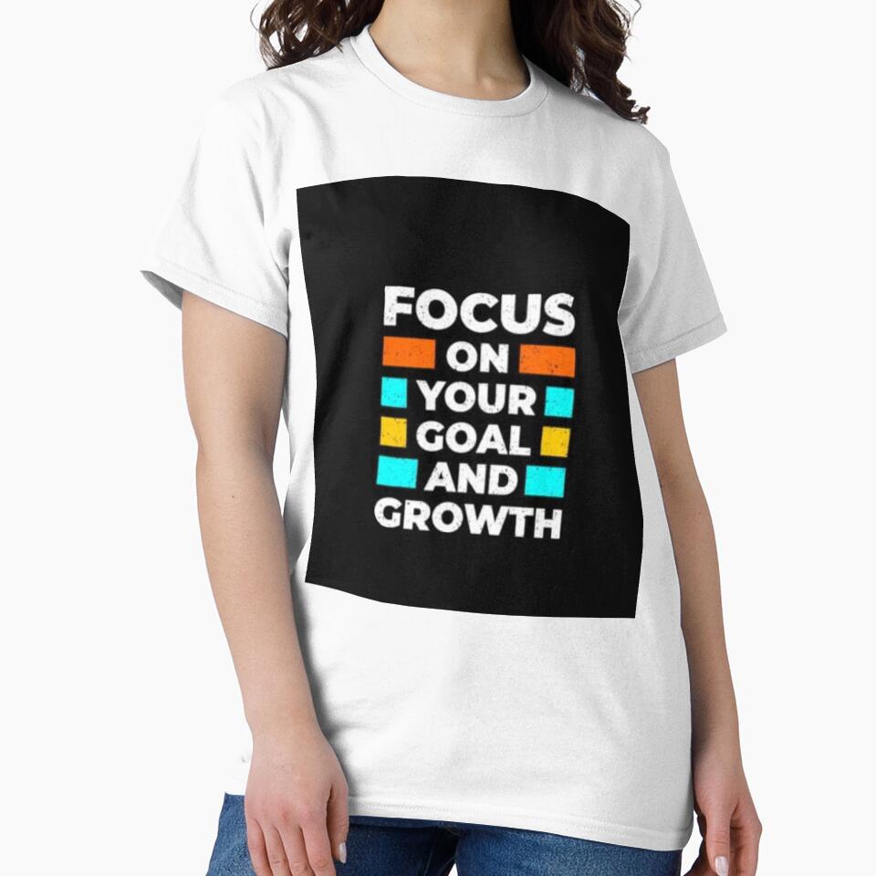 FOCUS ON YOUR GOAL AND GROWTH Sleeveless Top by BlueArRecords