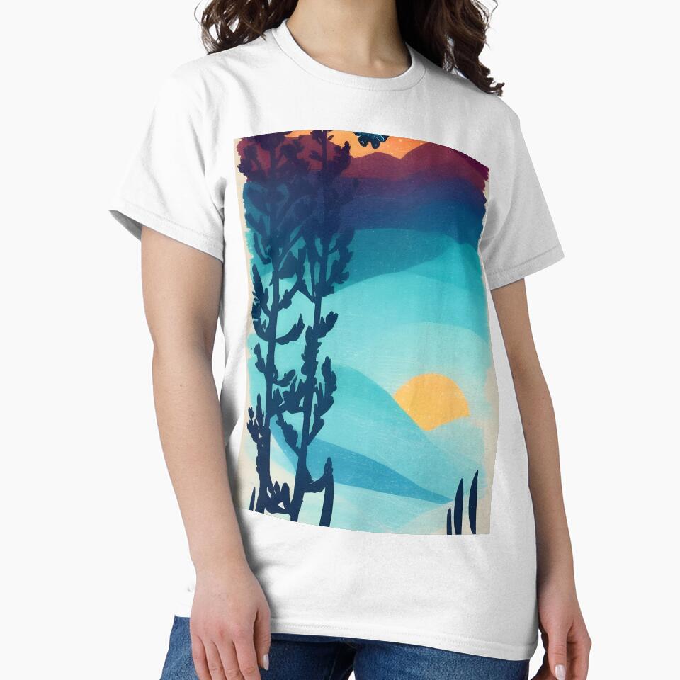 Add a Touch of Nature to Your Home with Our Wide Selection of Beautiful Minimalist Landscape Mountain Trees Prints by supeart