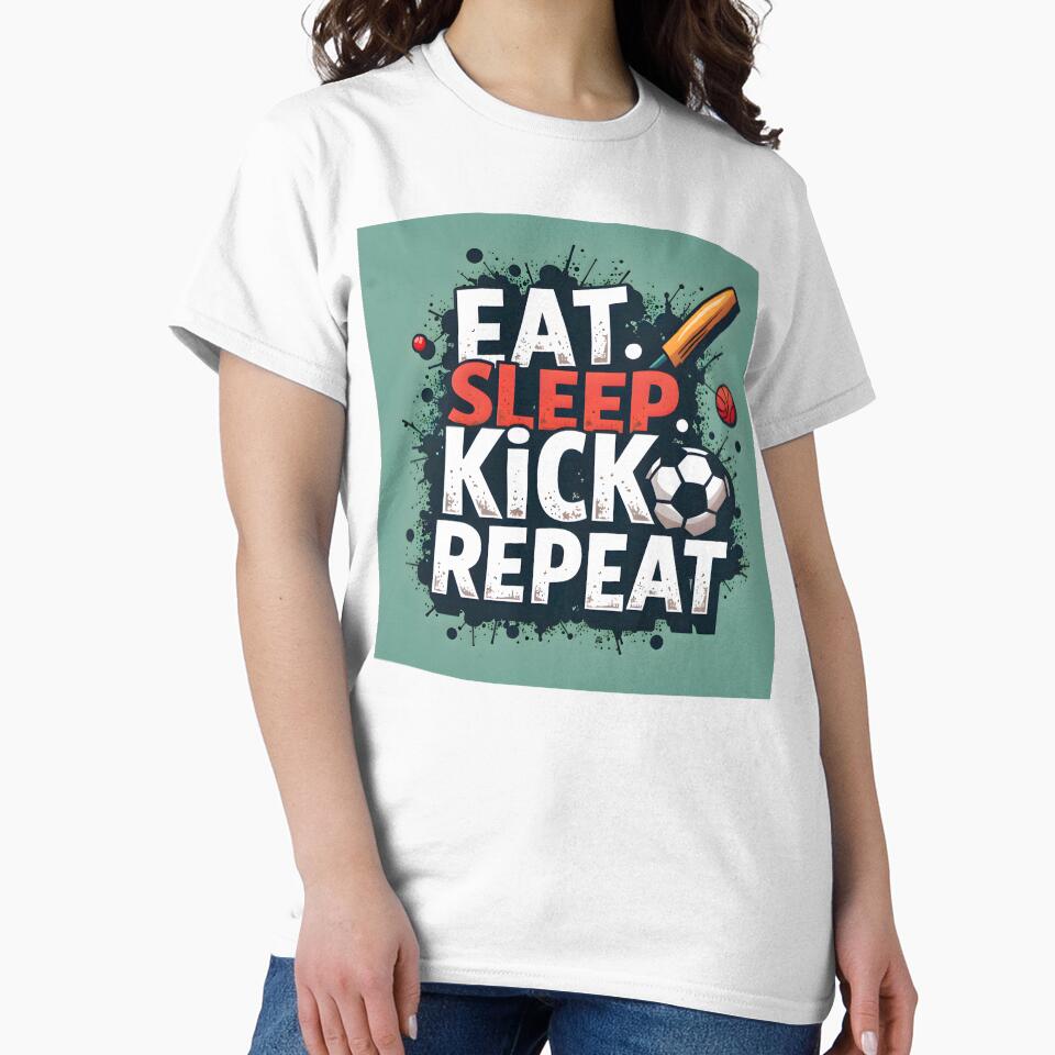Eat Sleep Soccer Repeat - Football Lover Art by nhk999