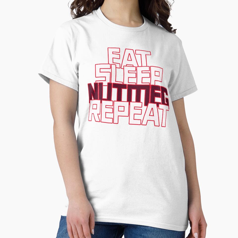 Eat Sleep Nutmeg Repeat- Soccer by JGeezTees
