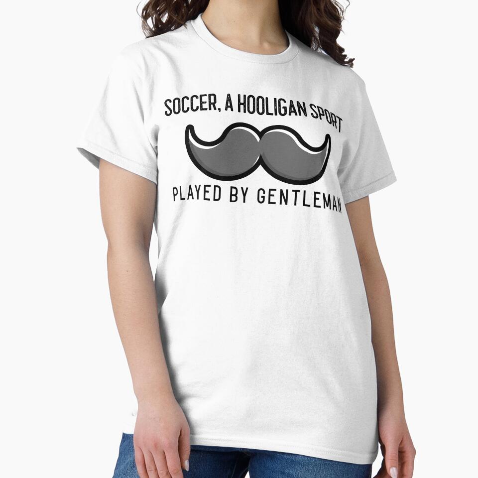 Funny Soccer Moustache design by BigJackTees