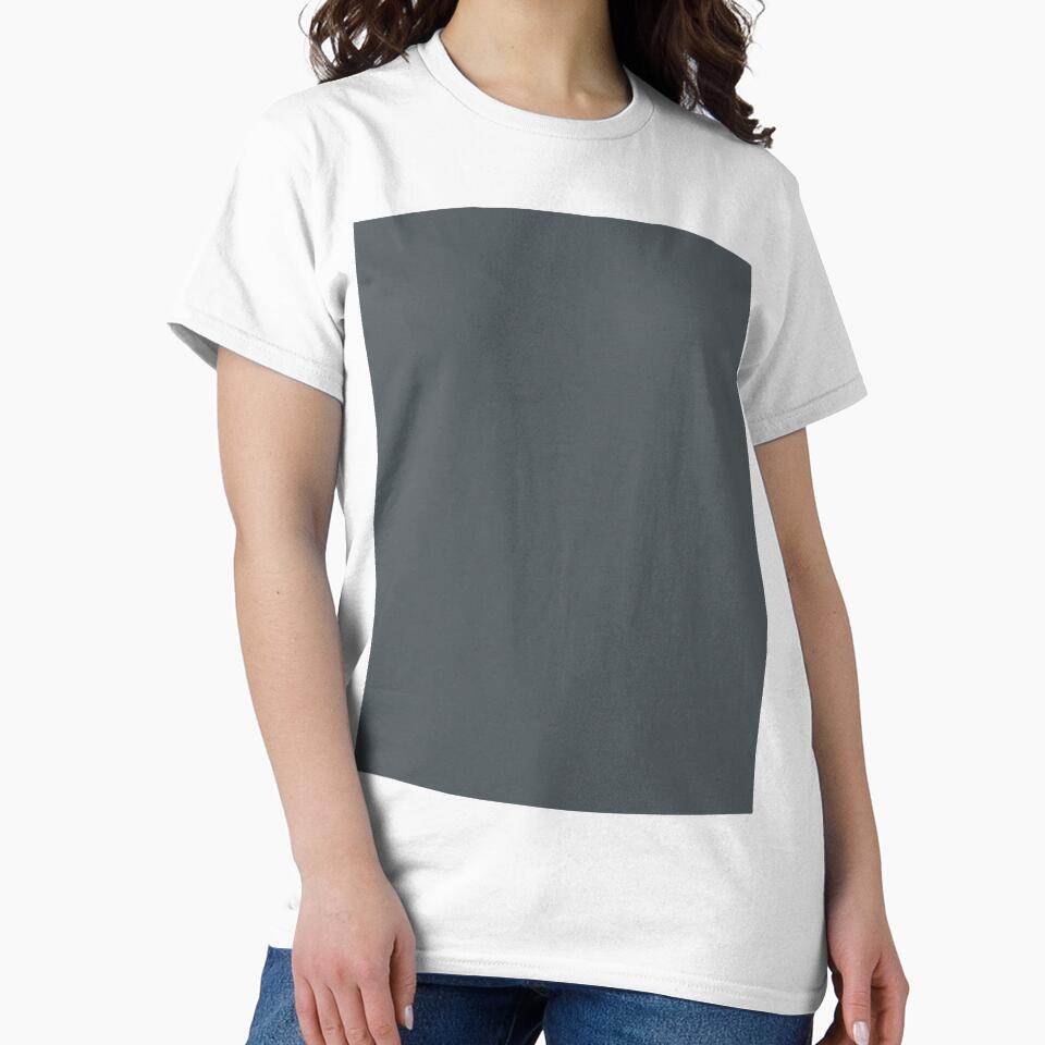 Plain Solid Color Chic Dark Grey Cool Gray Teal Gray Teal Grey by mimihuang creations