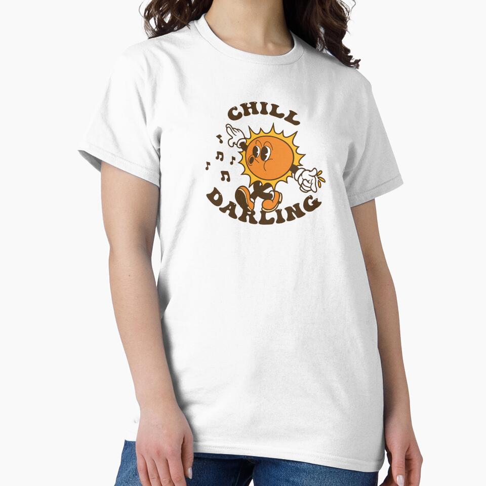 Chill Darling Shirt, Y2k Aesthetic Summer Shirt, by chipmuckdesignn