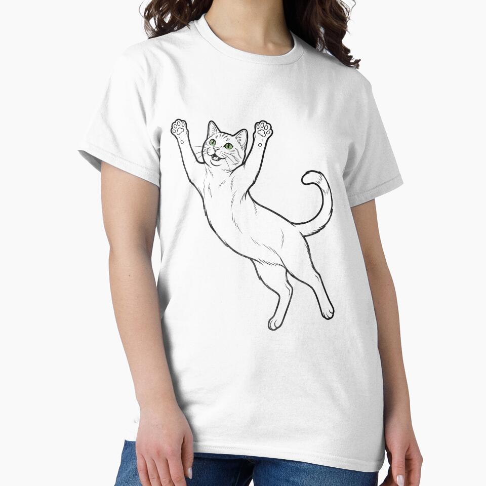 Funny Soccer Cat Heading Ball Minimalist Cat Football Line Art Design by BernoNickel