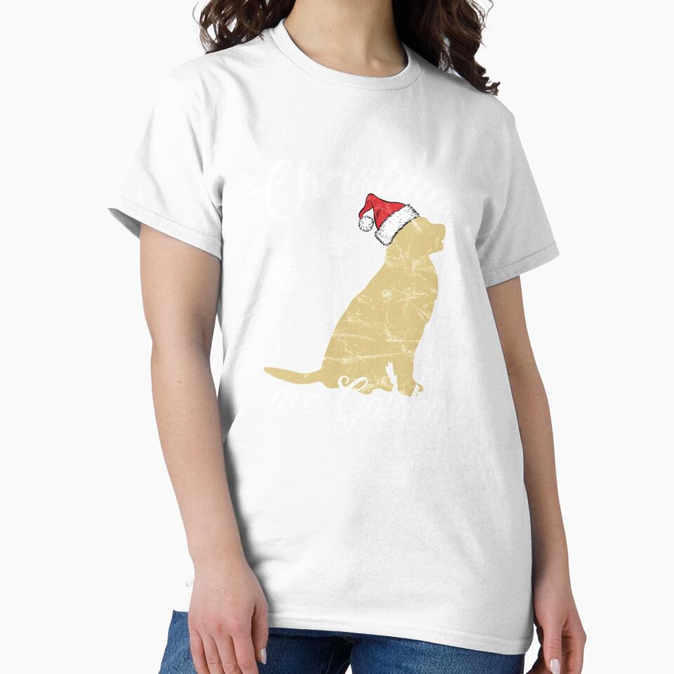 Santa Labrador Retriever Christmas are Golden  Xmas Gift by majuga