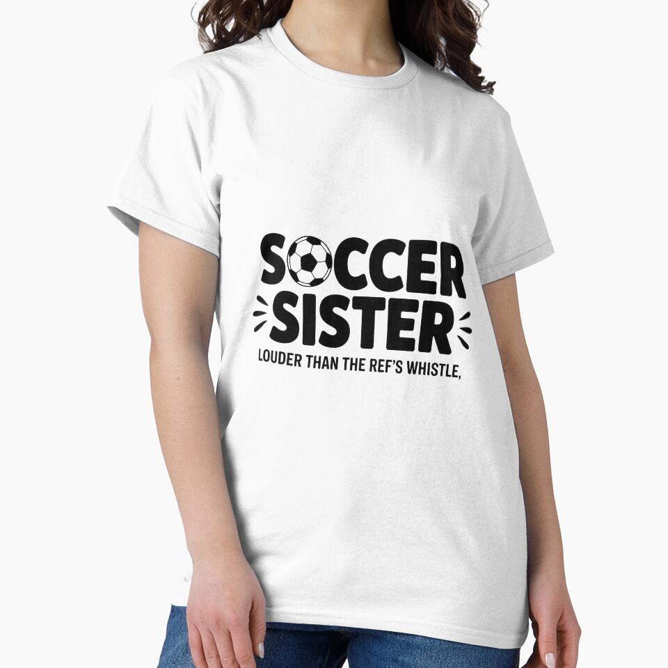 Soccer Sister T shirt Design by Enea Kelo
