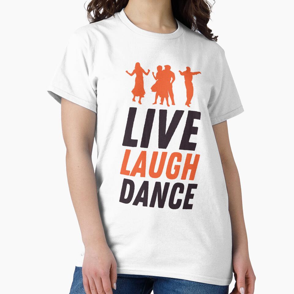 Live Laugh Dance - Short Motivational Phrase | Colorful Stylish Dance Typography by Delandor