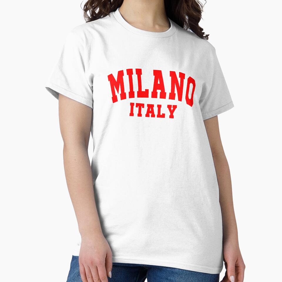 Milano Italy Sweatshirt Red by Penxilstudio