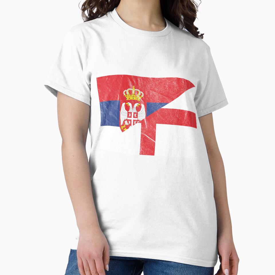 England Serbia Flag by Carl's Clothing