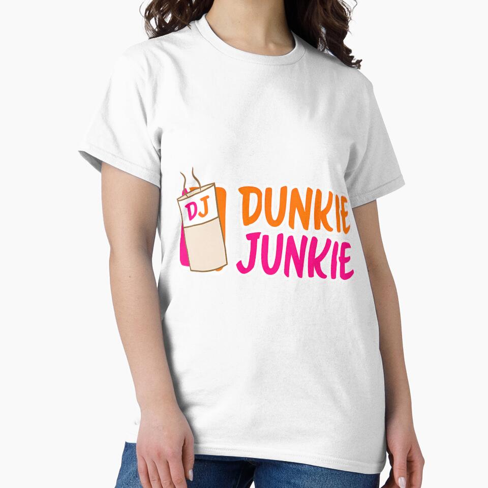 Donut and coffee lover Dunkie Junkie Short Sleeve by vkcnsaso51