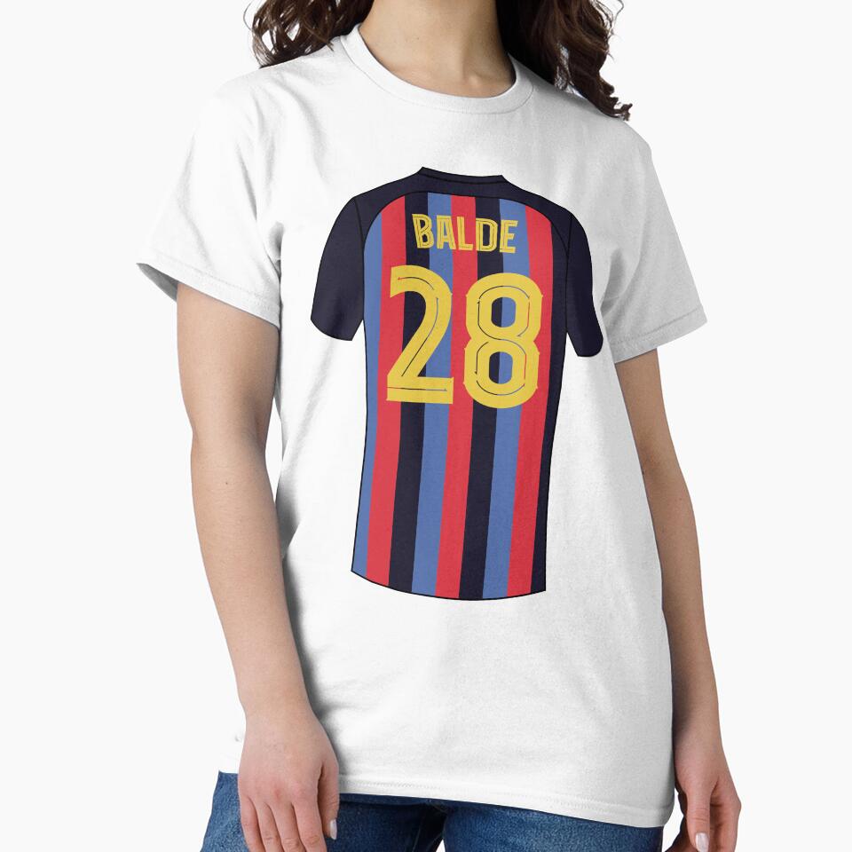 Alex Balde Barcelona football jersey number 28 by Justtrendytees