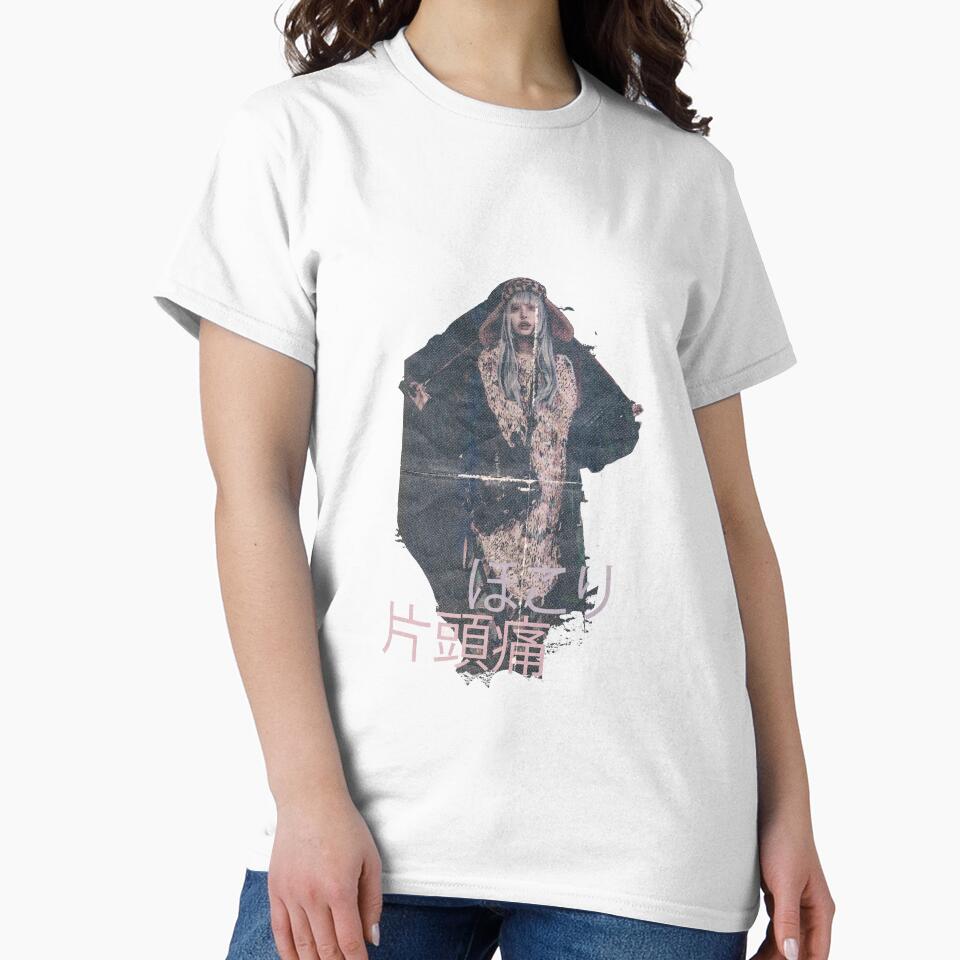 japanese migraine glitchcore grunge tee by seldom