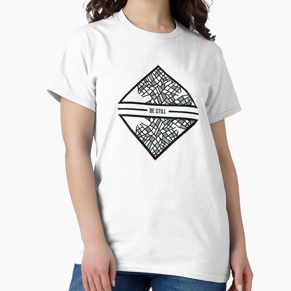 Be Still. Urban Style. Casual Style. Mosaic. Simple Quote. Simple Design. Modern Design. by ElenasCorner