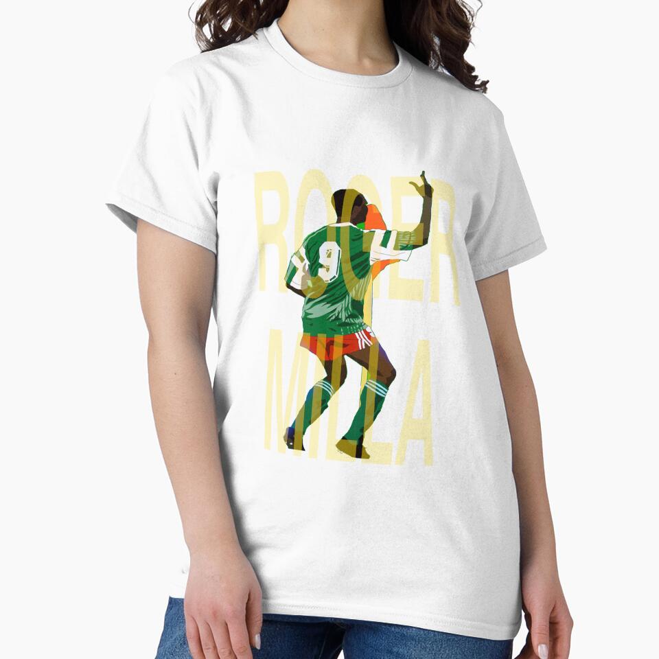 Roger Milla Cameroon Italia 90 Goal Dance Celebration by silkdegreestees