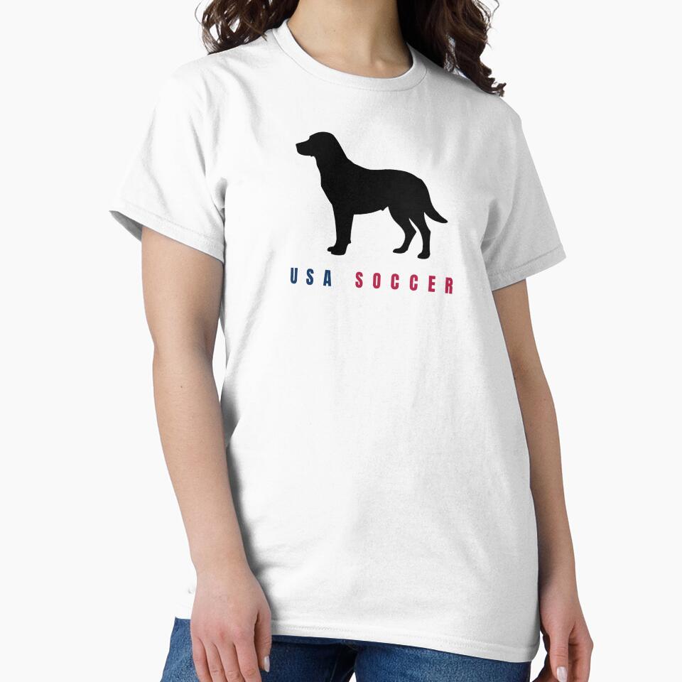 Minimalist Labrador Soccer Line Art Dog by TailPrints