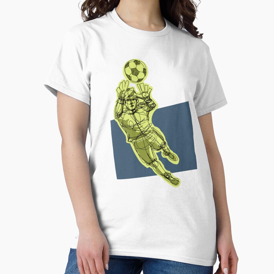 Goalkeeper For The Save with white Background by missmann