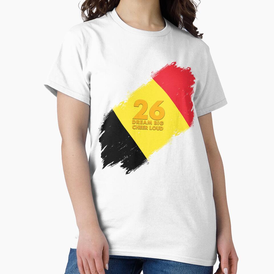 Belgium Football 2026 Dream Big Cheer Loud by BananaPrint