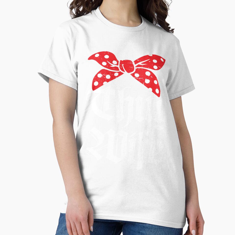 Thug Wife Funny Girlfriend Fiance Married T-shirt by alltheprints
