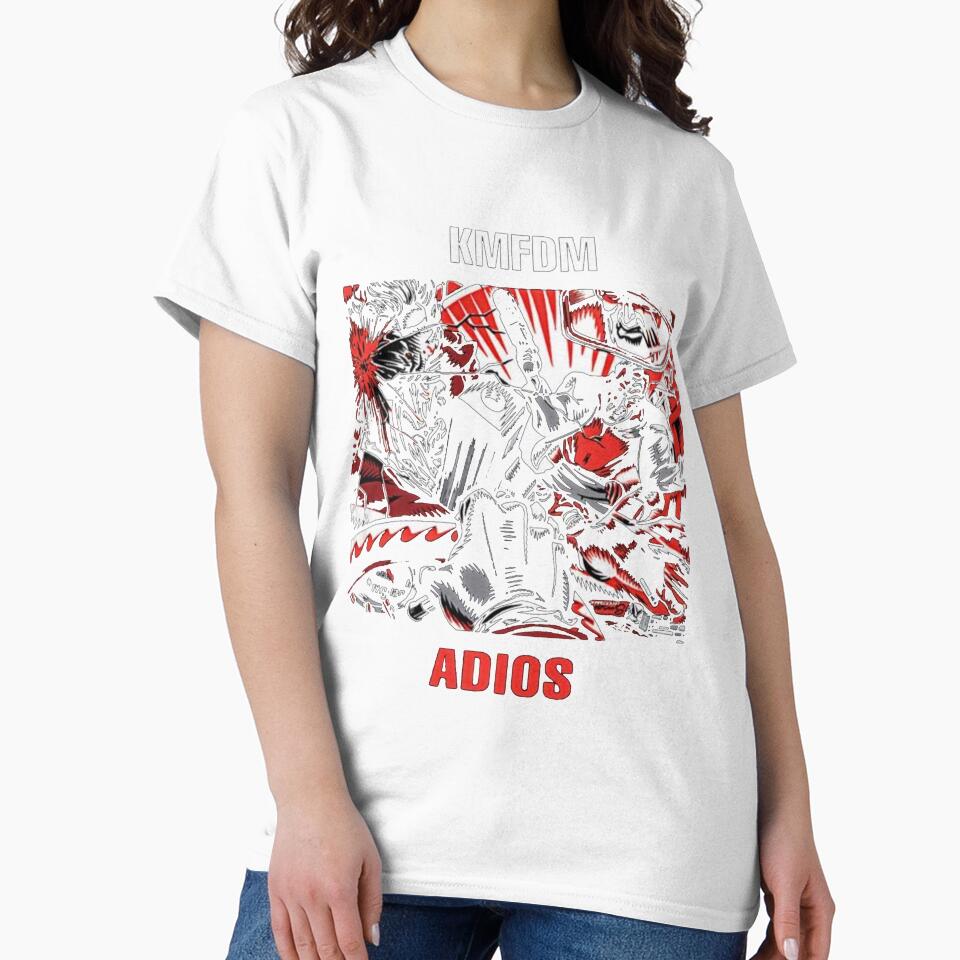 KMFDM Adios Men Short Sleeve Round Neck Summer by ErnserLessie