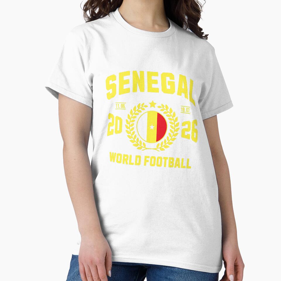 Senegal Football Supporter 2026 Badge Design T-Shirt_84075951 by RKdrawings
