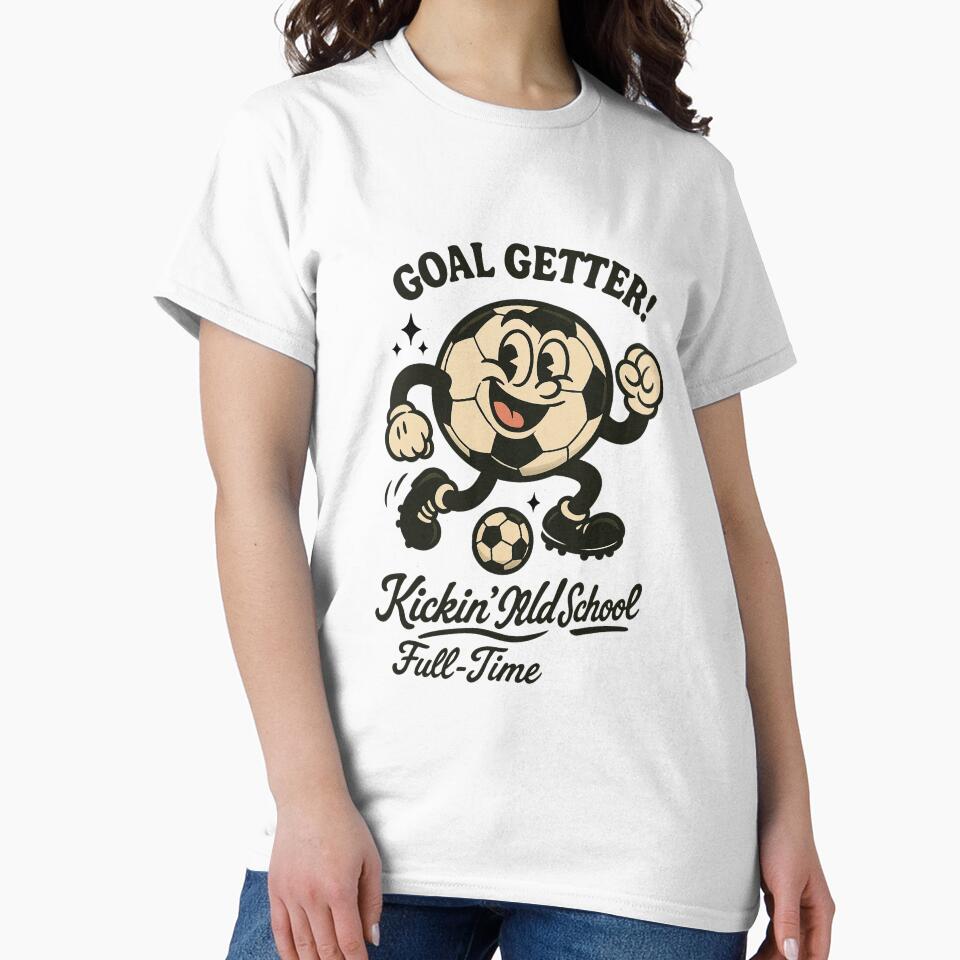 Striker Sam – Vintage Cartoon Soccer Ball by HoopeStylee