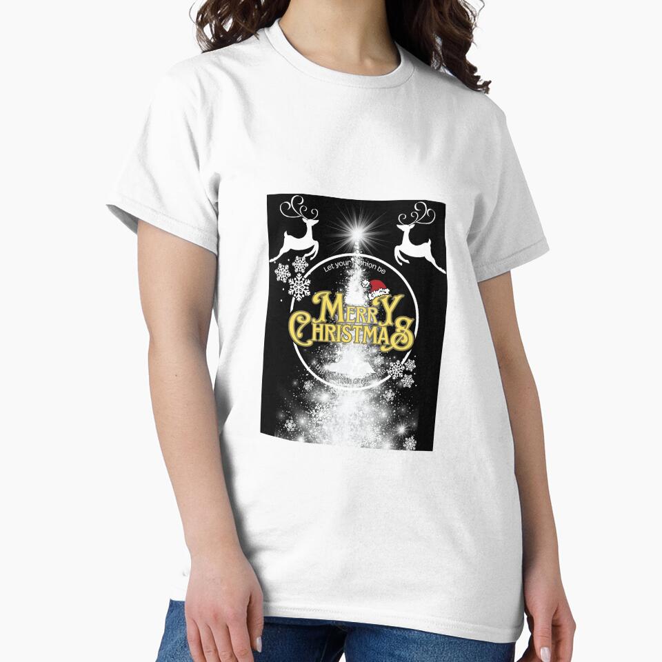 Christmas T-shirts,Christmas Clothes black by ysogoodsshop