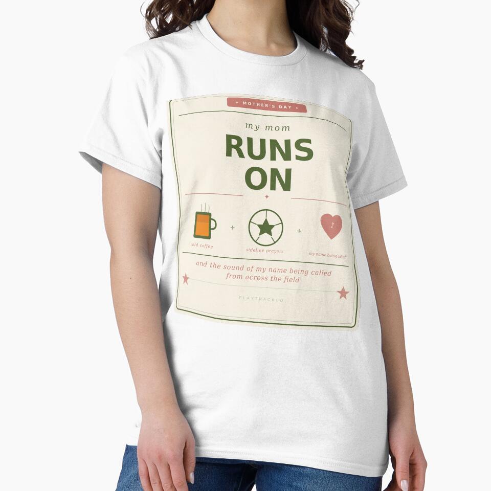 My Mom Runs On Cold Coffee Sideline Prayers — Funny Mother's Day Soccer Gift by PlayTrackCo