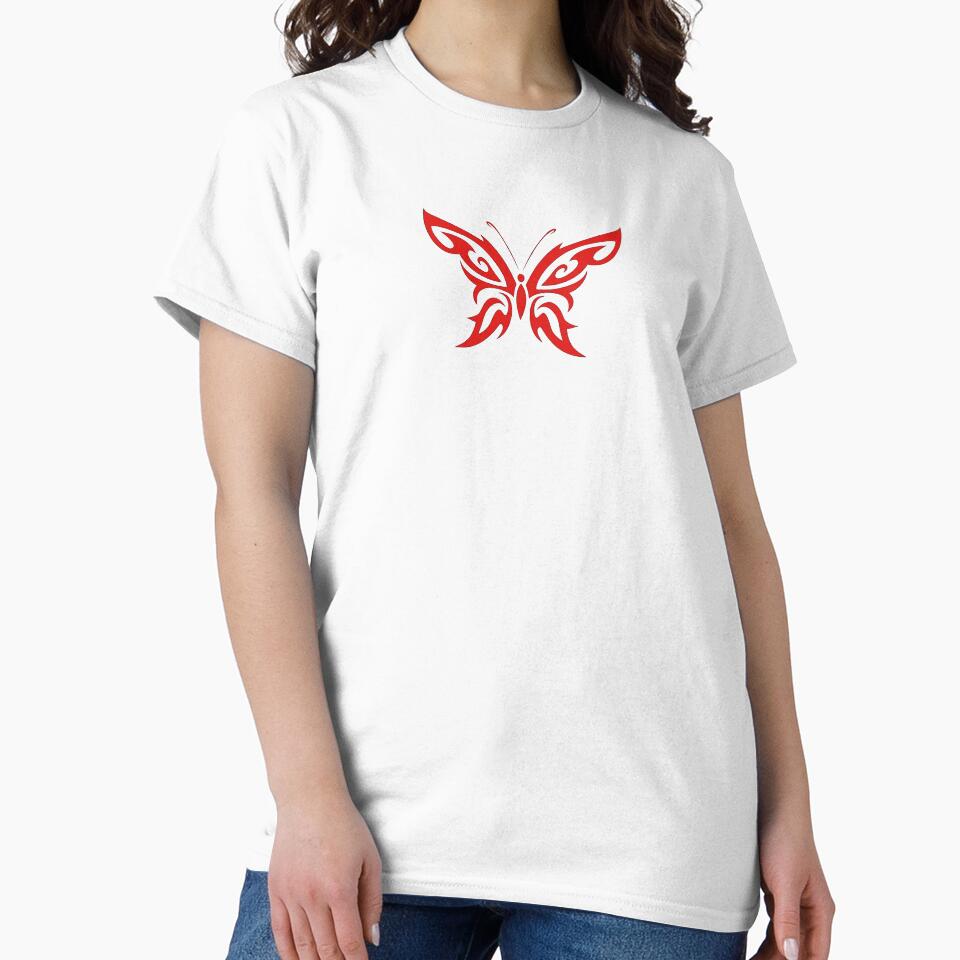 Cyber y2k butterfly red by tuniga