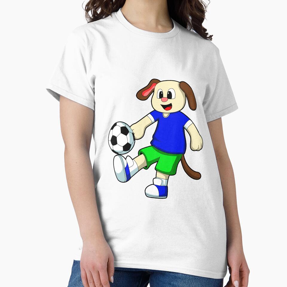 Dog at Sports with Soccer by Snabdesign84
