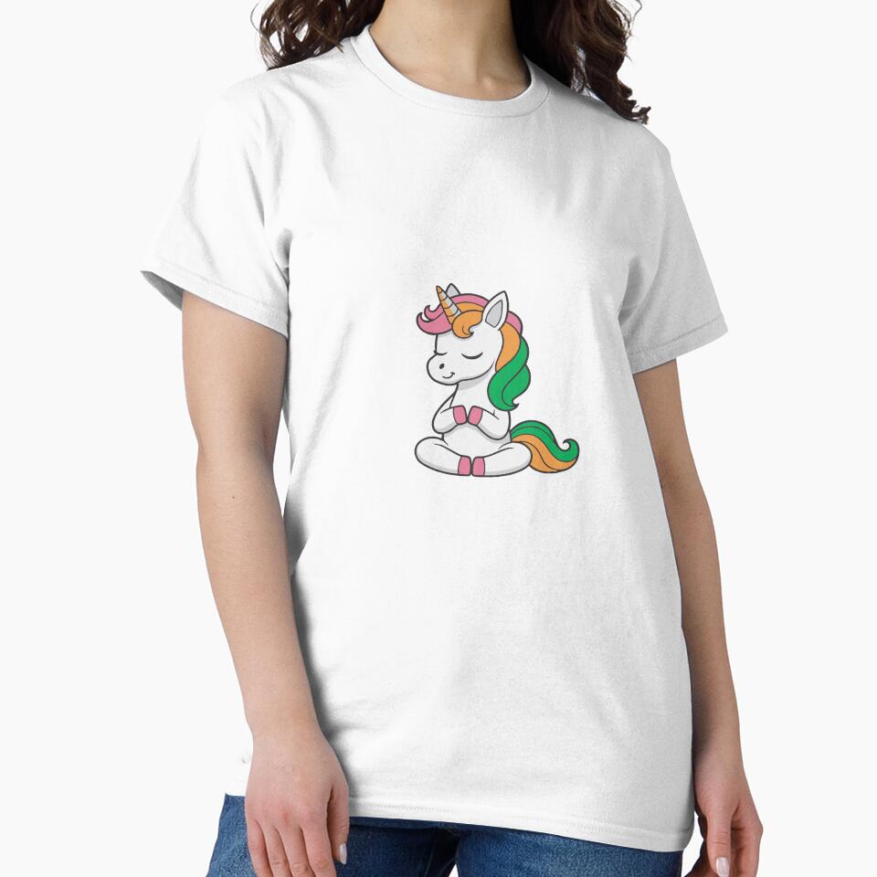 CUTE Yoga Unicorn Shirt Oversized by Peetacho