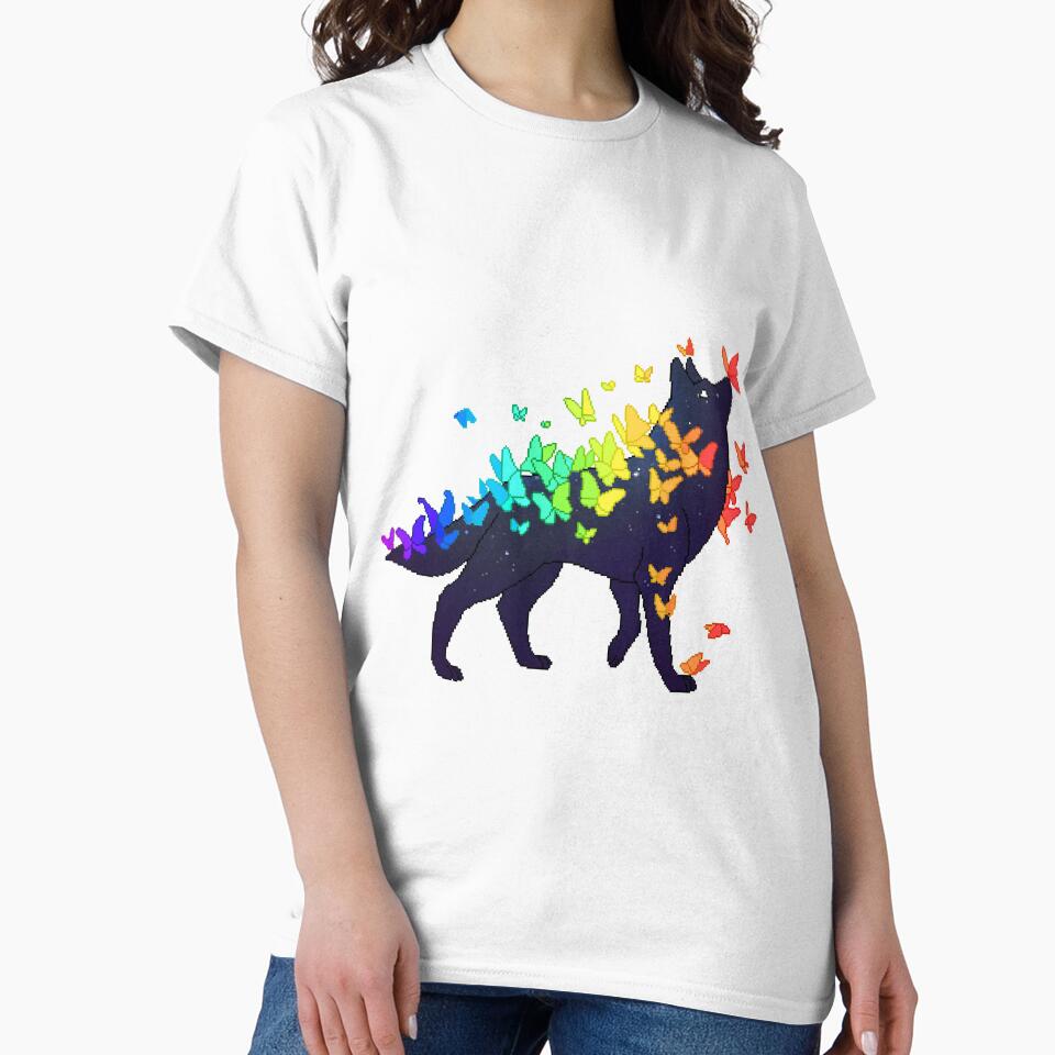 Rainbow Pride Galaxy Wolf by OceanicScribble