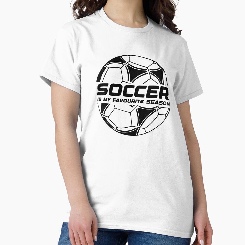 Soccer Is My Favourite Season Funny Sport Slogan by BelloniArtShop