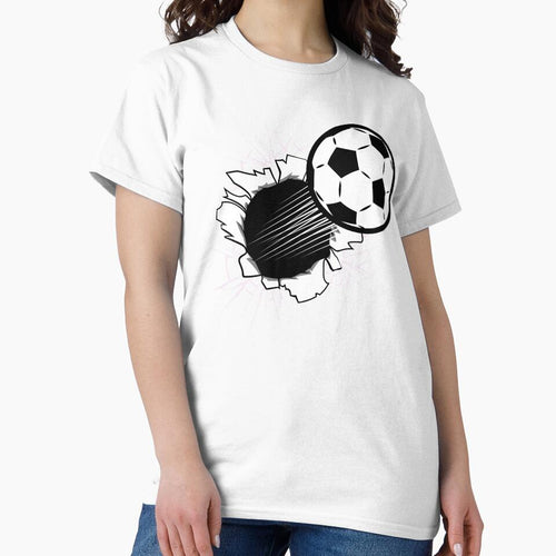 3D Artistic Soccer Ball Blasting Through by The Masked Designer
