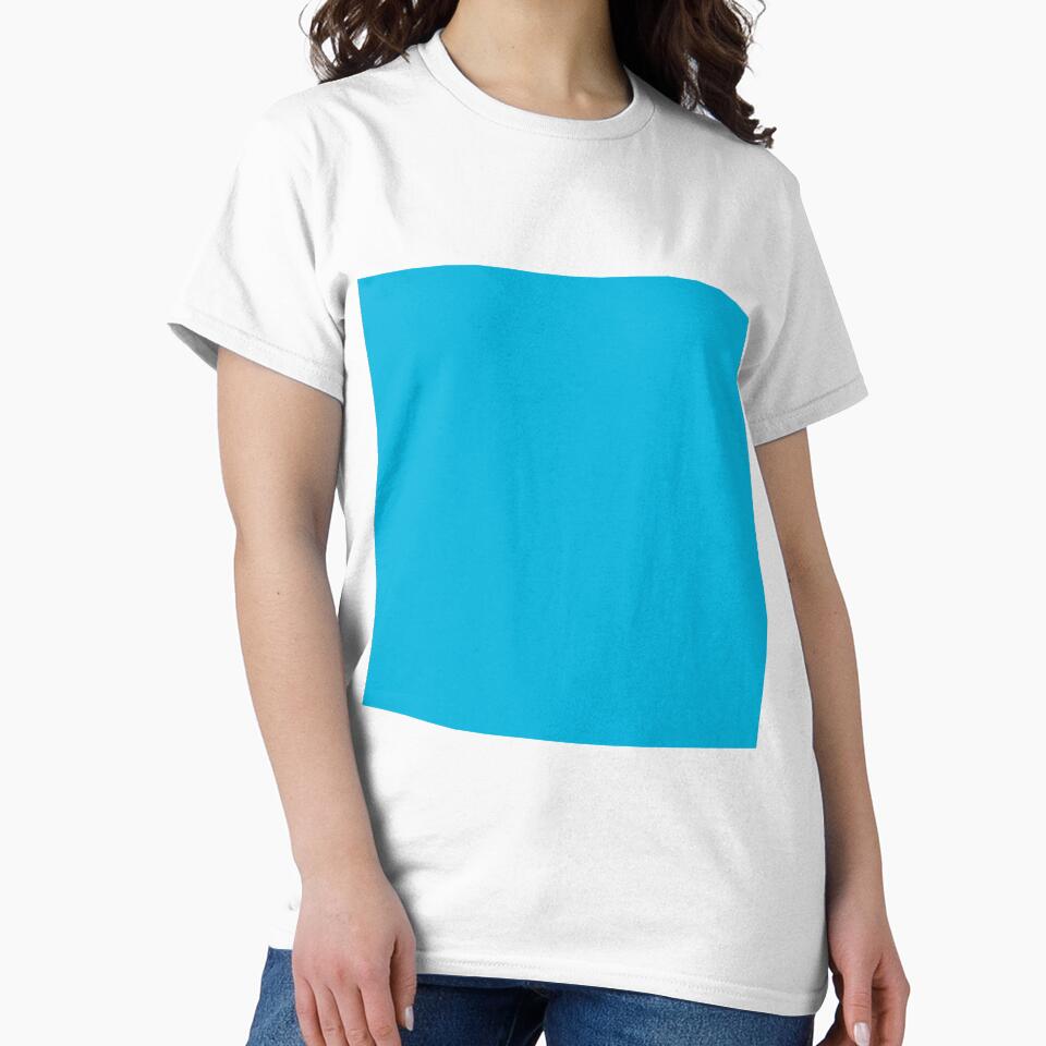 Plain Solid Color Cyan Blue 3 by mimihuang creations