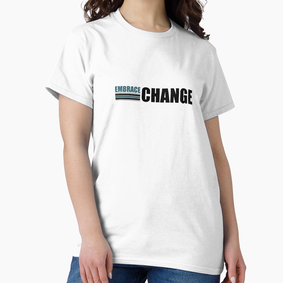 Embrace Change. Typographic Design. Simple Quote. Urban Style. Casual Style. Simple Design. by ElenasCorner