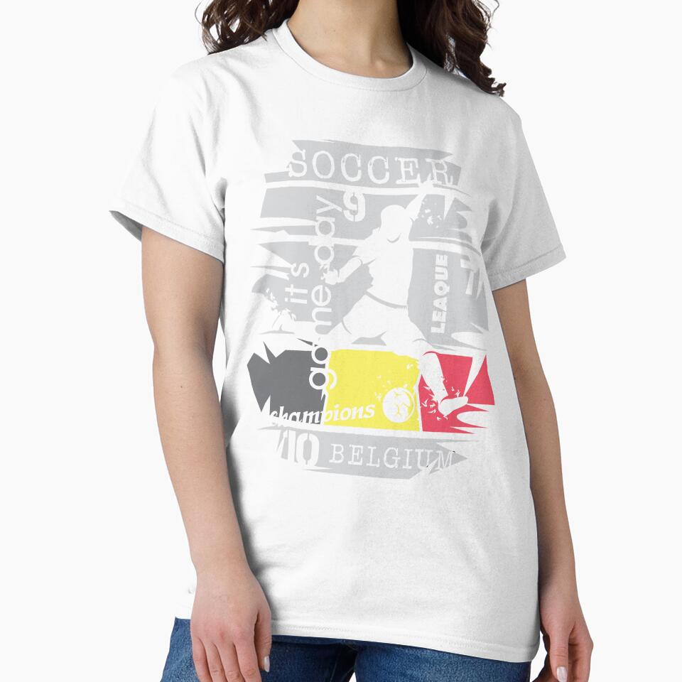 Gift Idea Design Football Belgium Goal Shot Ball Explosion Fan Illustration by AndreMi