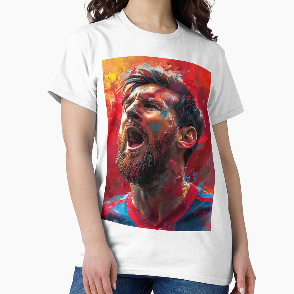 Messi Colorpainting Art by Tokyo Retro