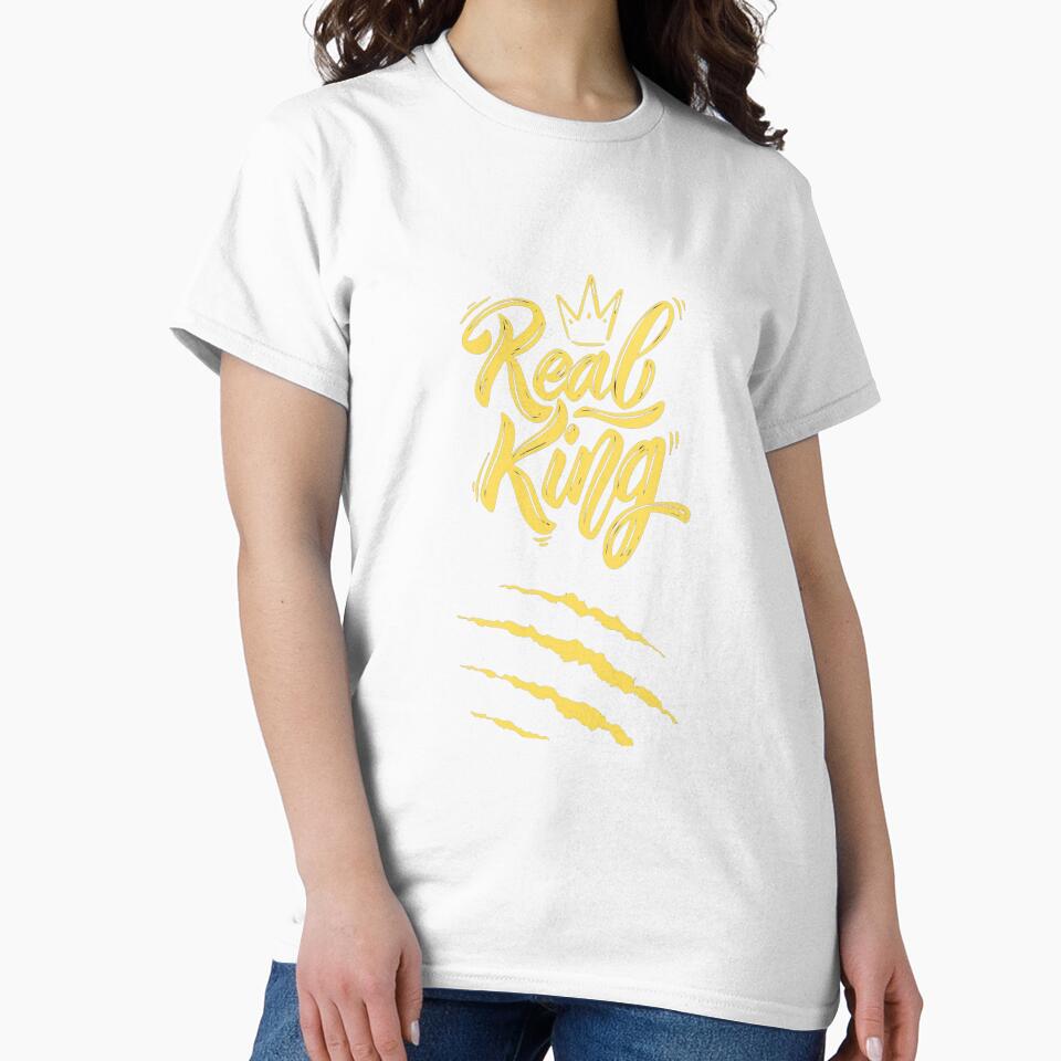 Real King Printed Graphic T-Shirt by KARSCORP