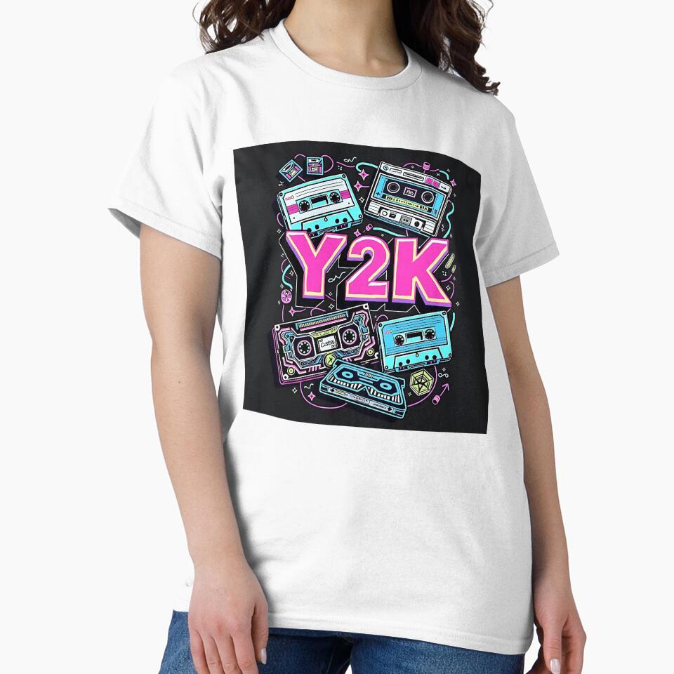 Y2K RETRO CASSETTE TSHIRT by giftoracreation