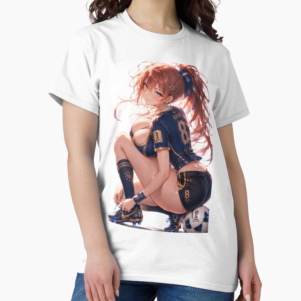 Anime Soccer Star Midfielder Sporty Girl by iloveanimechibi