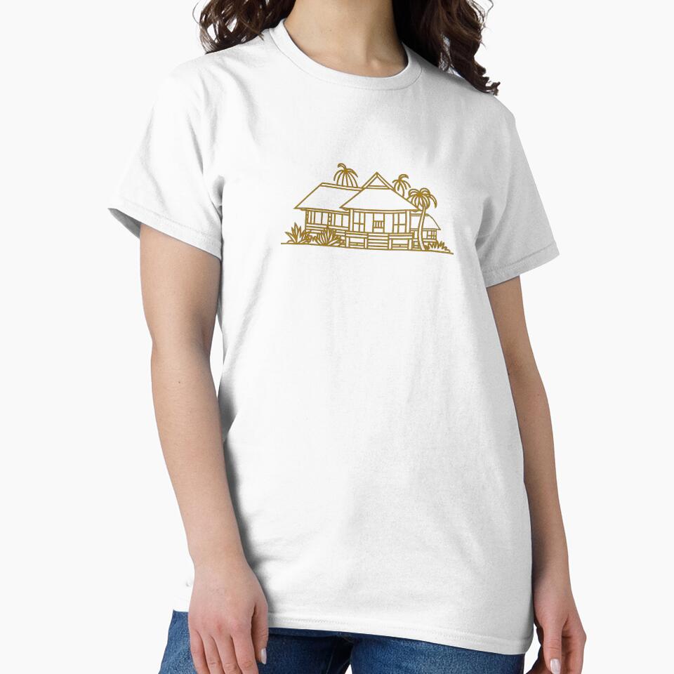 Traditional Indonesian House Silhouette – Minimalist Nusantara Heritage Design by maseno