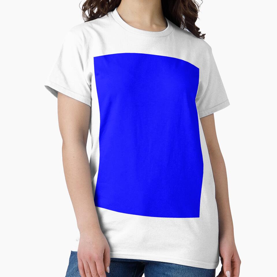 Neon Blue solid color by Dana Du